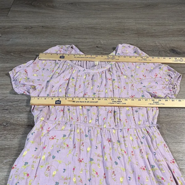Matilda Jane Women's Dress Midi Cottagecore Feminine Floral Garden L‎ Purple - Image 4