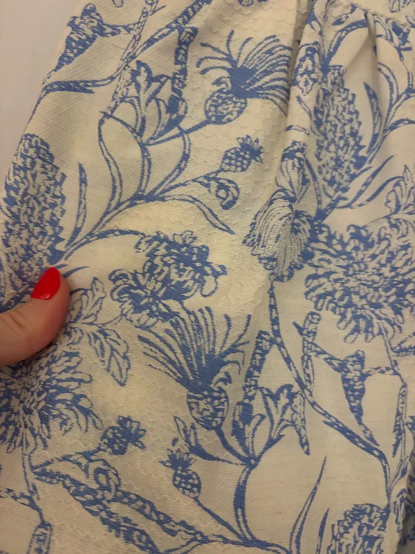 Amanda Uprichard blue floral mini dress - Image 3