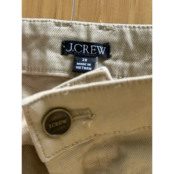 J.Crew Vintage Flare Pant Womens 28 Beige Buckthorn Washed Twill Trousers - Image 4