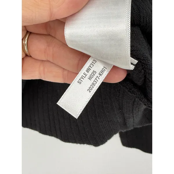 Madewell Mockneck Dolman Sleeve Rib Knit Top Black Long Sleeve Pullover XXS NWT - Image 8