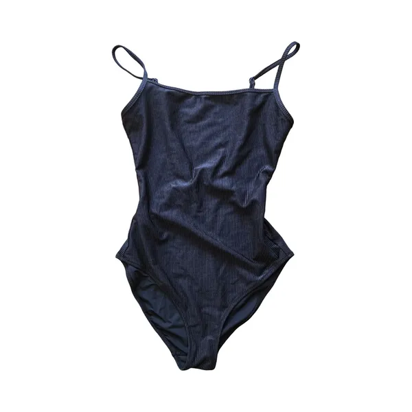 Aerie Black Crinkle‎ Scoop Full One Piece Swimsuit Size: M - Image 2