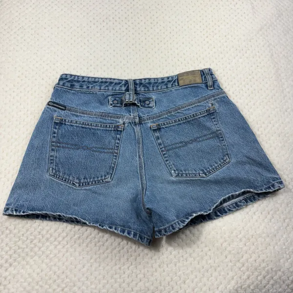 Unionbay Vintage Y2K Denim Low Rise Buckle Back Medium Wash Jean Shorts 9 - Image 7