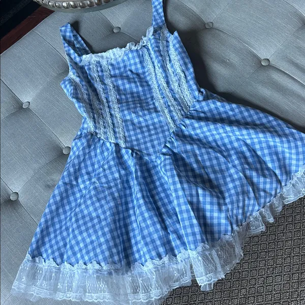 NWT Romwe Kawaii Halloween Costume Dress With Lace Patches And Wide Straps - Image 4
