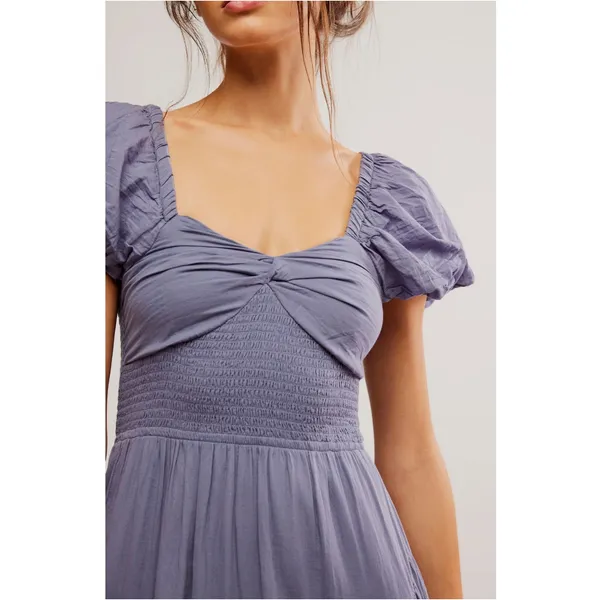 Free People Dainty Ethereal Sundrenched Short Sleeve Maxi Size XL Plum Dust - Image 6