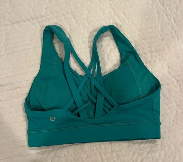 Lululemon Athletica Teal Sports Bra - Image 4
