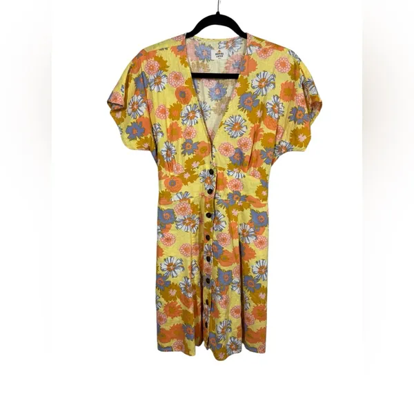 Marine Layer Camila A Line Mini Dress Size Small - Image 5