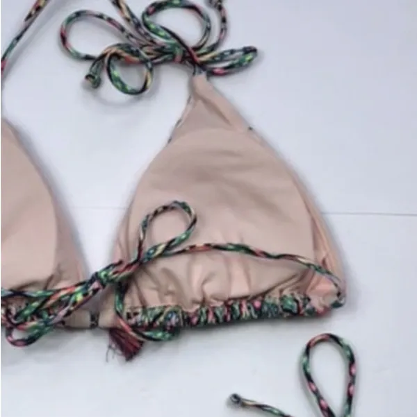Xhilaration Neon Pink, Teal & Black Aztec Print Bikini Set - Image 9