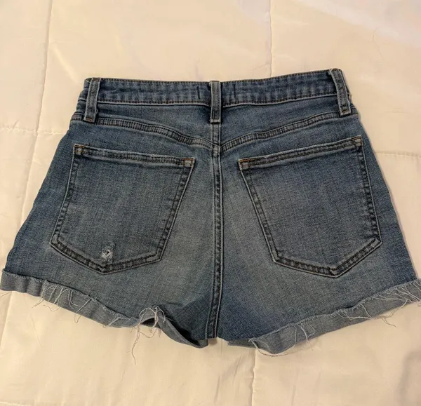 Abercrombie High-Rise Jean Shorts - Image 2