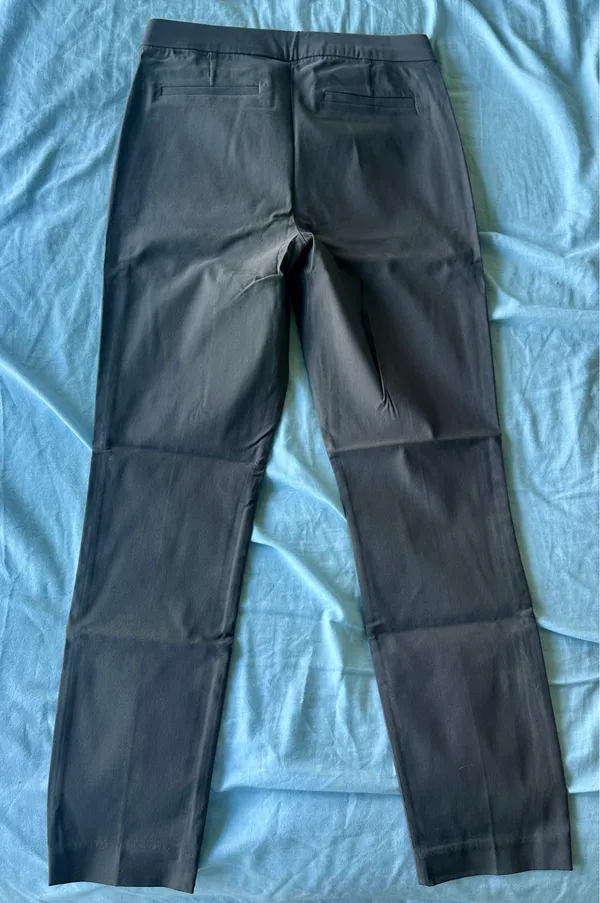 Violets and roses stretchy slim fit trousers - Image 2