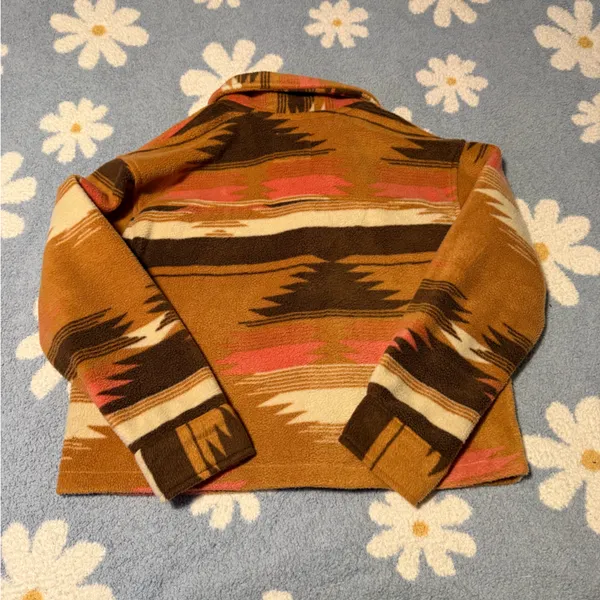 Thread & Supply Multicolor Button Down Aztec Fleece Auria Jacket - Image 2
