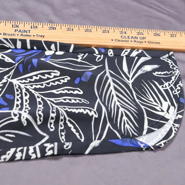 Marine Layer Allison Tropical Print Re-Spun Pull On Pants Women Small Black‎ - Image 7