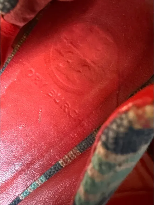 Tory Burch Striped Ballet Flats with Red Logo Accent - Image 6