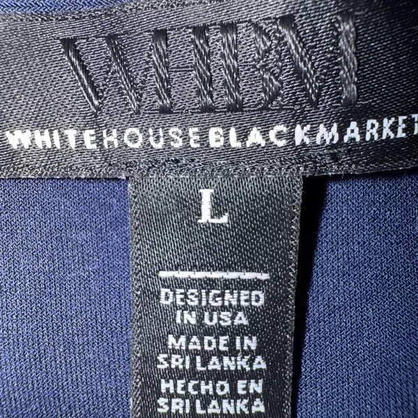 White House Black Market Navy Blue Garment - Image 3