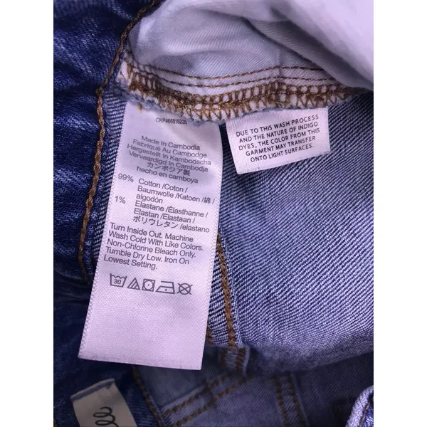 Madewell‎ The Momjean Women 26 Blue Excellent High Rise Tapered Leg Denim Jeans - Image 4