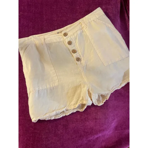RIP CURL Walk Shorts Lightweight Linen Breezy Button XL VACATION TRAVEL BEACH - Image 5
