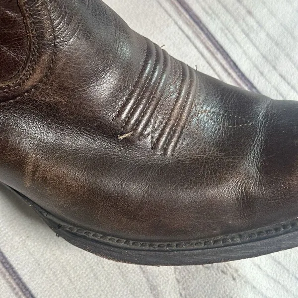 Ariat‎ “Bright Light” Western Snip Toe Boots 10011920 Mahogany Leather Sz 8.5 - Image 13