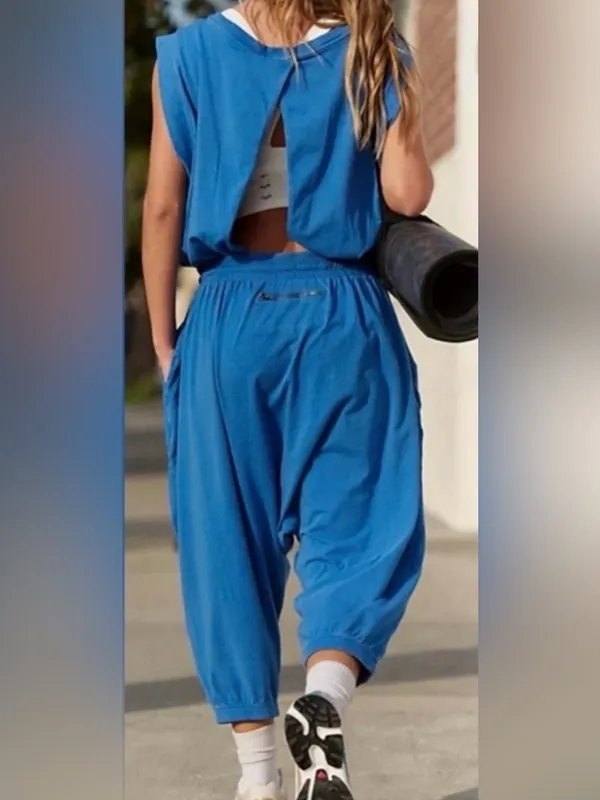 NWT Free People Movement Hot Shot Harem Onesie - Image 3