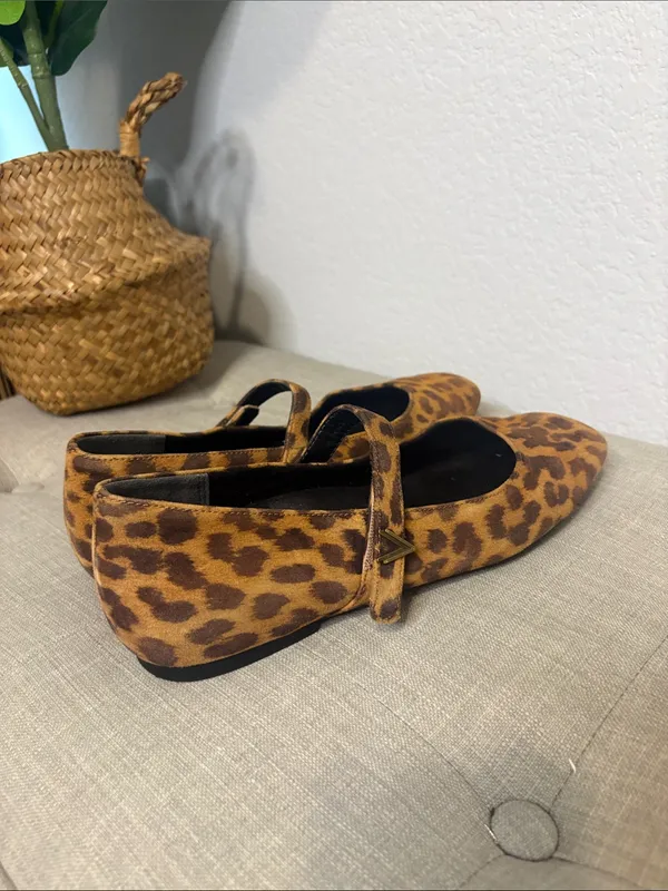 Vionic Alameda Leopard Print Mary Jane Flats 8 - Image 2