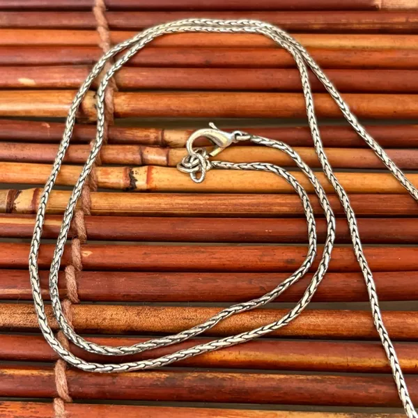 Brighton Silver Scroll Square Pendant Necklace - Image 4