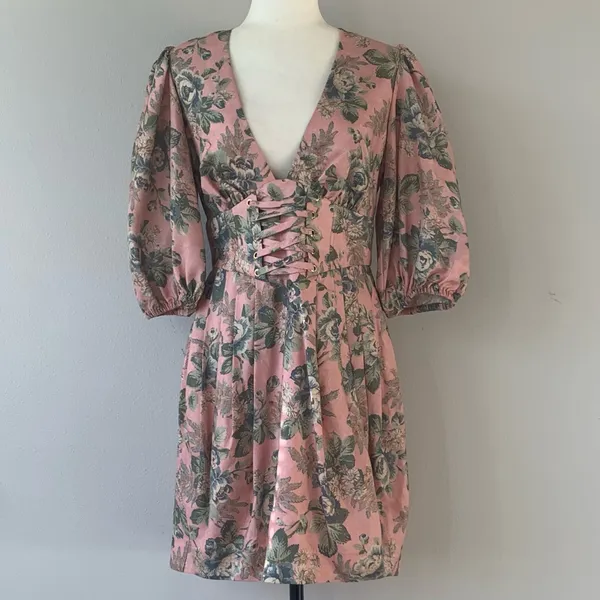NWOT Zimmermann Tempest Lace Up Dress - Image 5