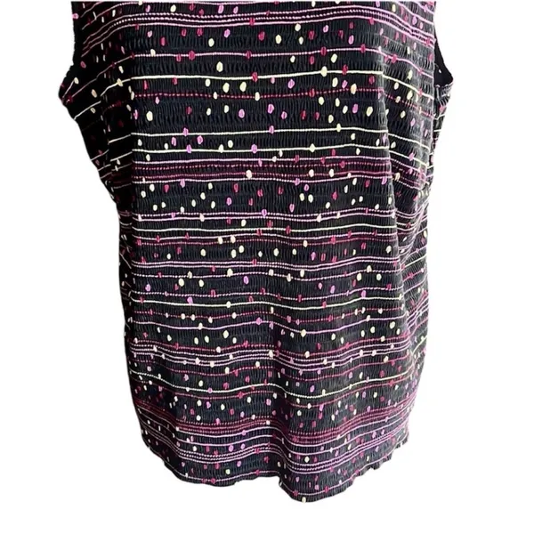 Dressbarn Purple Textured Sleeveless Tank Top 14/16 - Image 7