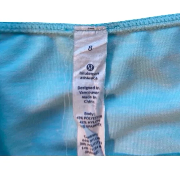 Lululemon Athletica Define Jacket | Size 8 | Mint Blue | Oversized Logo - Image 5