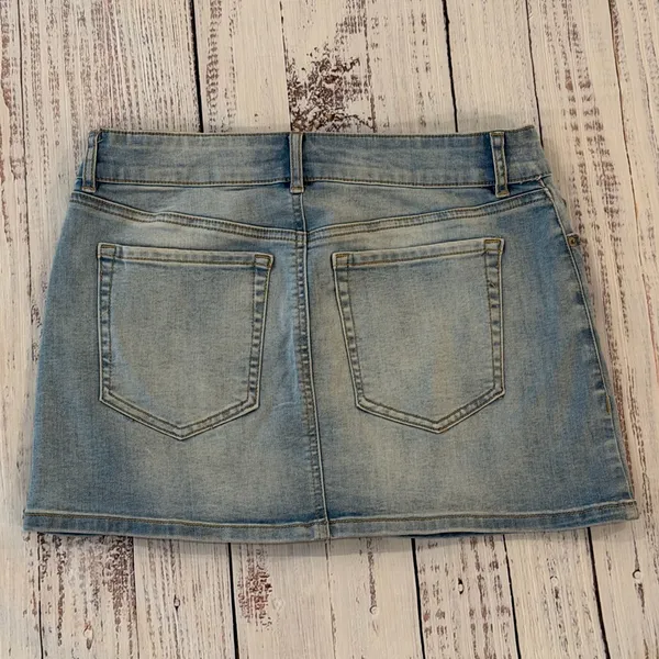 Garage Denim Skirt Mini Blue Jean Women’s M Indie Hottie Y2K 90s Style - Image 6