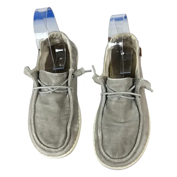 Hey Dude Wendy Chambray Light Grey Slip On Shoe Women's Size 6 - Image 6