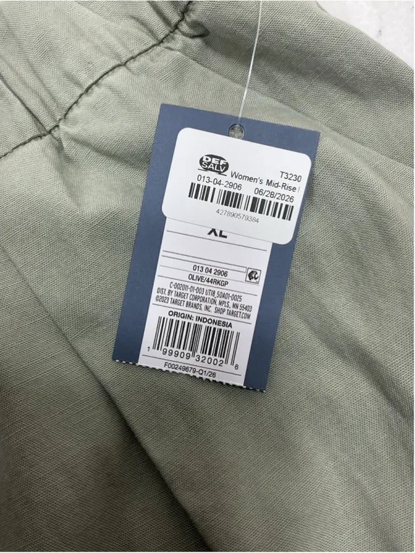 Womans NWT Universal Thread Pullon Slacks Size XL Olive Green - Image 3