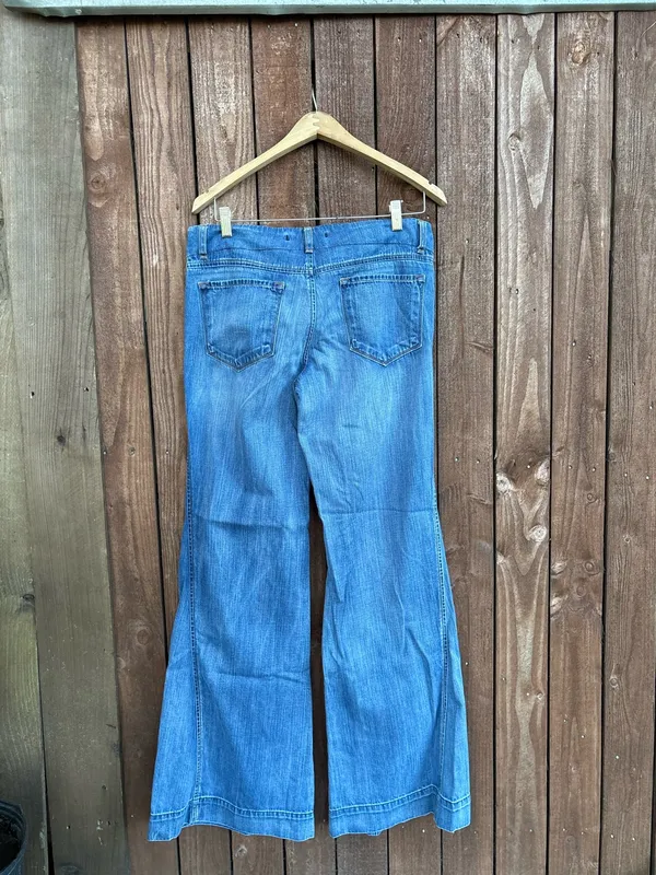 J. Brand Medium Wash Wide Leg Flare Trouser Jeans - Image 5