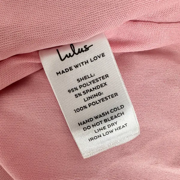Lulus Blossoming Excellence Pink Floral Mesh Ruched Midi Dress Party XS NWT - Image 11