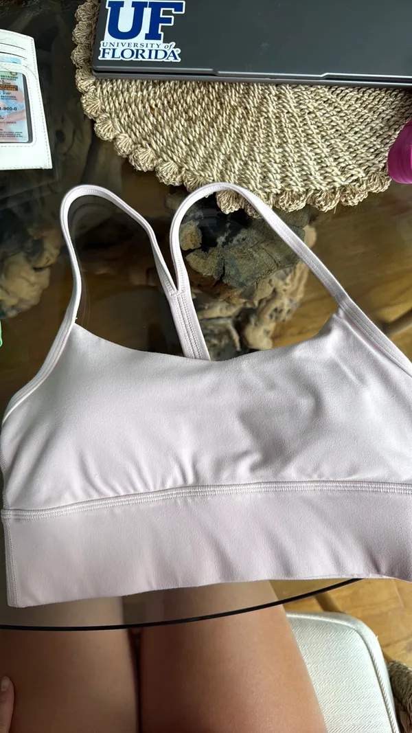 Flow Y Bra Lululemon Blissful Pink - Image 3