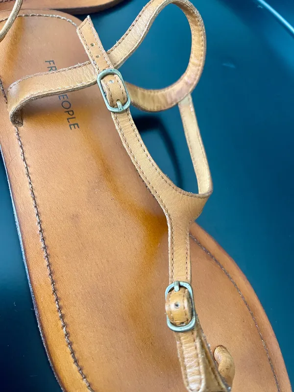 Free People Leather Sandals 8 - Image 5