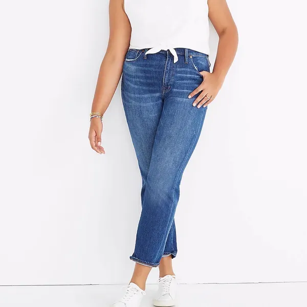Madewell The High-Rise Slim Boy Jean Size 26 Skinny Straight Leg Jeans - Image 3