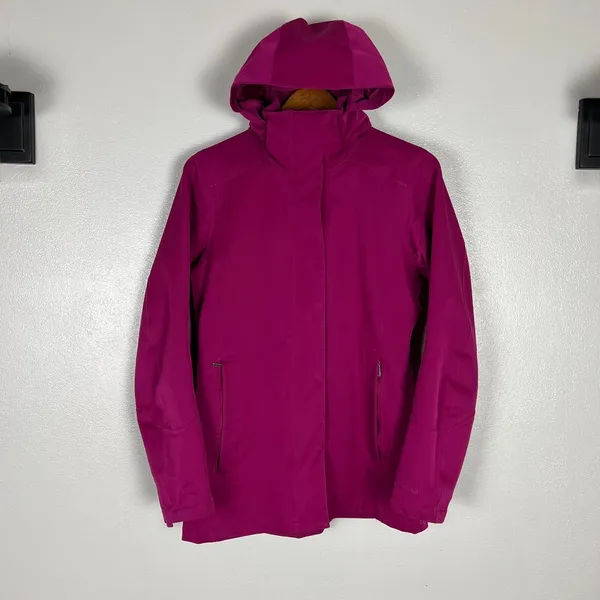Patagonia Tres Down Jacket Women Small H2no Hooded Waterproof Puffer Lined 28191 - Image 2