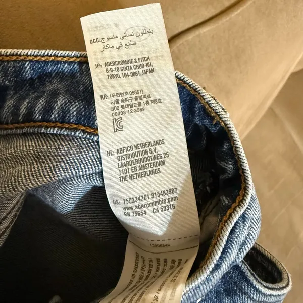Abercrombie & Fitch The 80’s Mom Jean Ultra High Rise Blue Denim Size 24/00 - Image 9