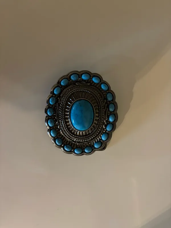 Western Belt Buckle Blue Size No size - Image 2