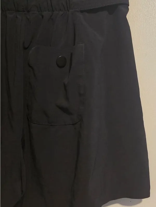 Athleta Black High-Waist Paperbag Tie Shorts - Image 10