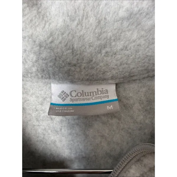 Columbia Benton Springs Full Zip Fleece Jacket Gray Medium - Image 3