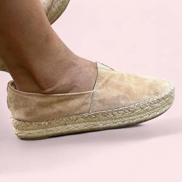 Beige suede Sam Edelman espadrilles - Image 5