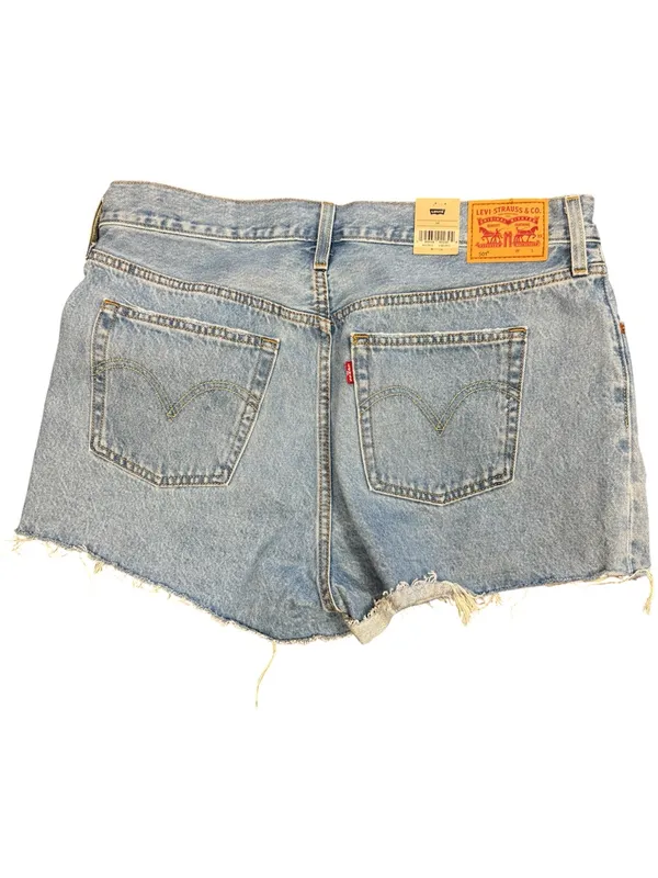 NEW! Levi’s 501 High Rise Distressed Cutoff Denim Shorts Size 34 - Image 3