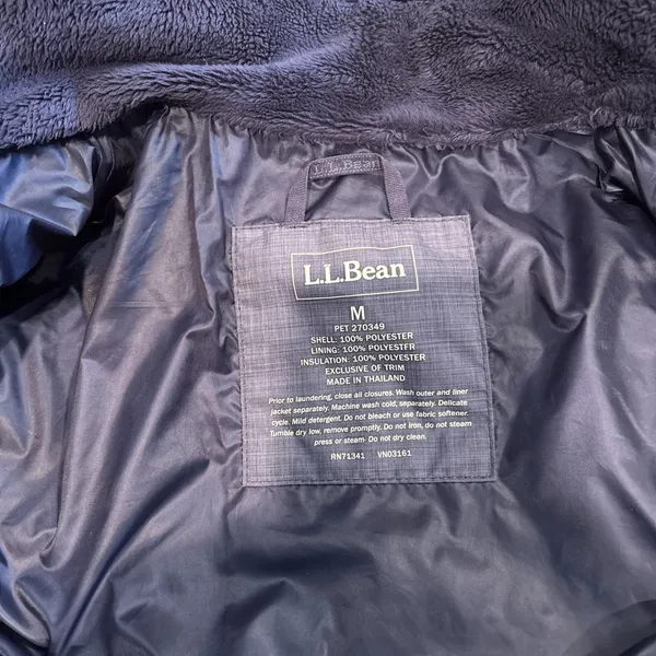LL Bean Primaloft 3‎ in 1 System Jacket Blue Ski Snowboard Coat Women's Size M - Image 3