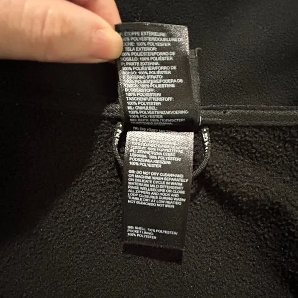 The North Face Womens Avery Jacket A8XR Black Full Zip Softshell Fleece Lined - Image 11