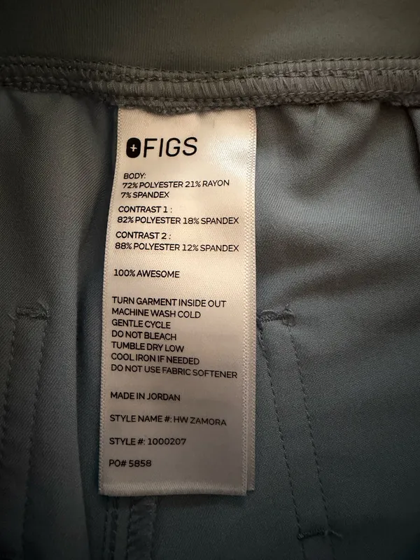 FIGS Scrub Set Jogger- Chambray - Image 5