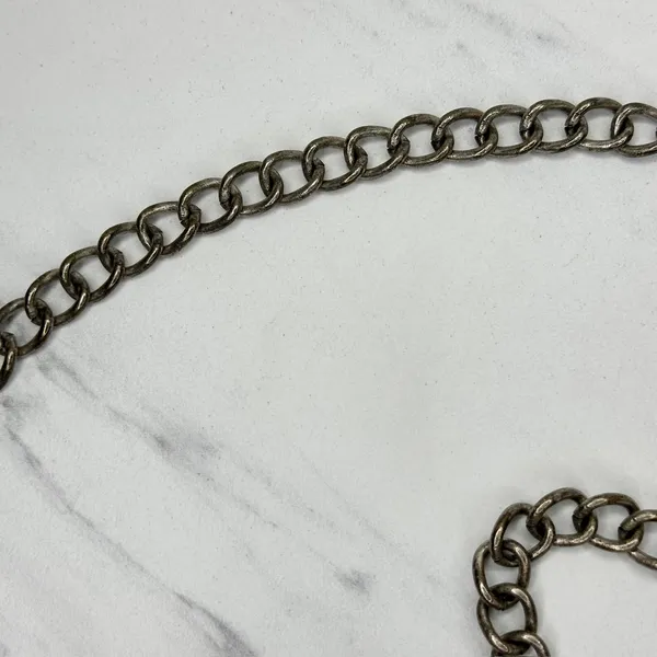Chico's Beaded Medallion Silver Chain Belt OS ✨ - Image 9