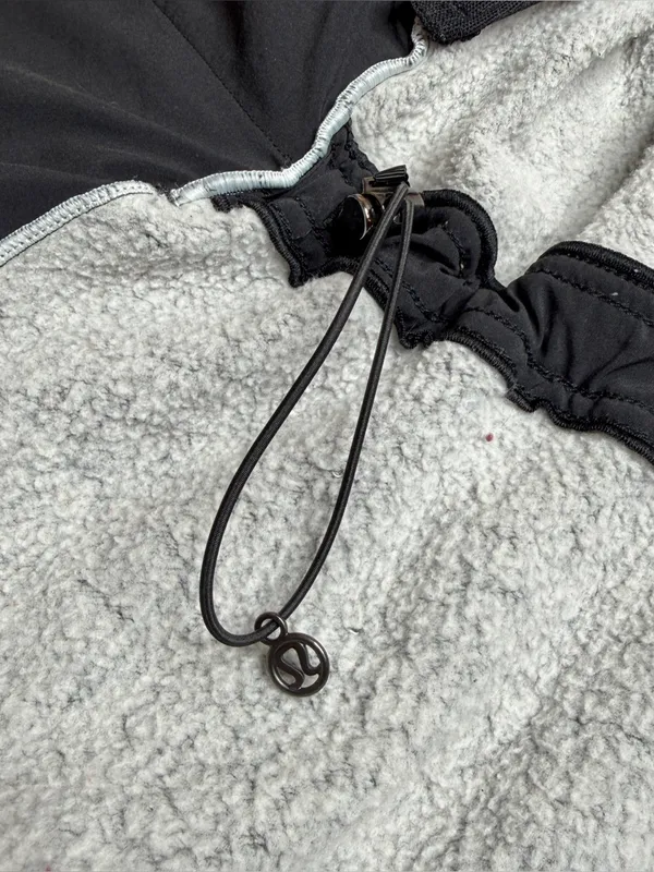 Lululemon &Go Take Off Fleece Jacket Heathered Black Gray 6 W4I61S Activewear - Image 8