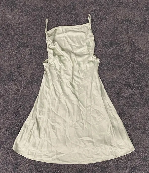 Danielle Bernstein weworewhat ruched mini Slip Dress - Image 5