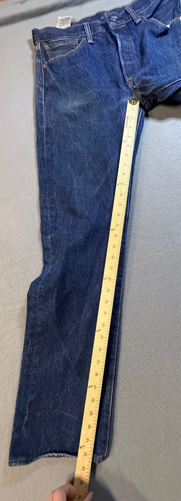 Men’s dark was 501 Levi’s jeans  - Image 6