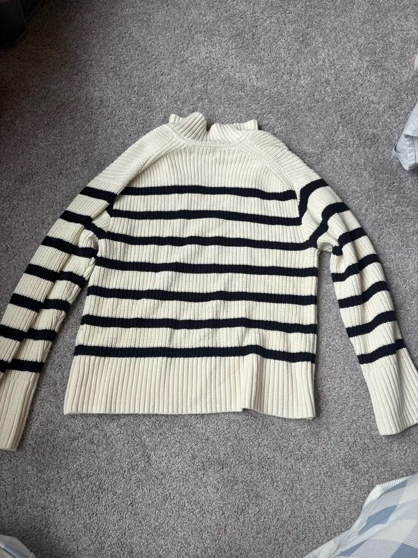 Striped Sweater White - Image 2
