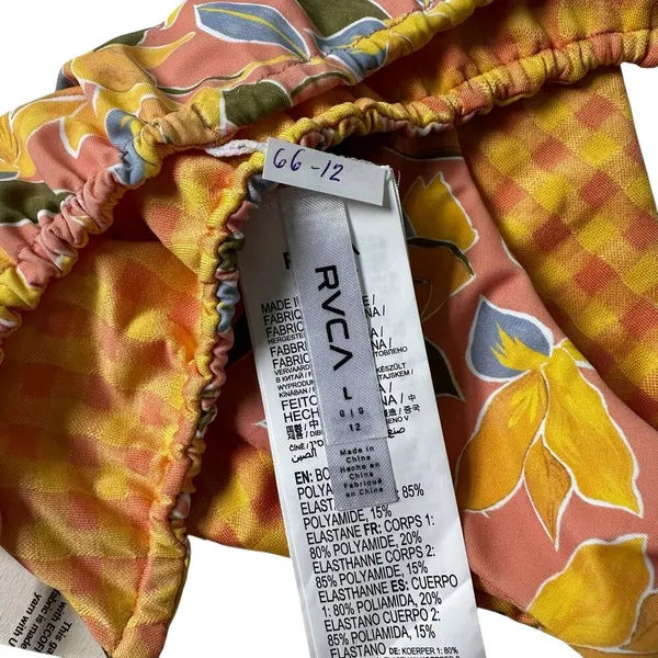 RVCA Multicolor Floral Reversible Bikini Bottom NWT | 66-12 - Image 5